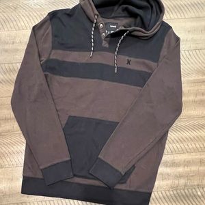 Black & brown Hurley Mens hoodie